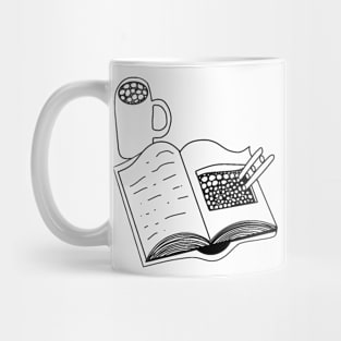 Book and coffee Mug